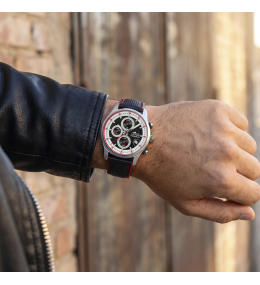 Montre Homme LOTUS Pulse Collection - Chronographe acier et cuir 19085/1