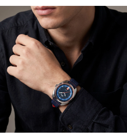 Montre Homme LOTUS Pulse Collection - 3 aiguilles date acier et cuir 19096/1