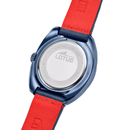 Montre Homme LOTUS Pulse Collection - 3 aiguilles date acier PVD bleu et cuir 19097/1