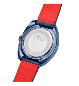 Montre Homme LOTUS Pulse Collection - 3 aiguilles date acier PVD bleu et cuir 19097/1