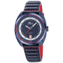 Montre homme LOTUS, Pulse collection, 3 aiguilles date en acier PVD bleu et cuir 19097/1