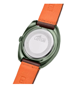 Montre Homme LOTUS Pulse Collection - 3 aiguilles date acier PVD vert et cuir 19098/2
