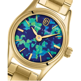 Montre Femme Pierre Lannier Opalia , Acier PVD Jaune, Cadran Opale de Synthèse 025R562