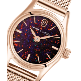 Montre Femme Pierre Lannier Opalia. Acier PVD Rose, Cadran Opale de Synthèse 025R958