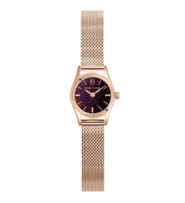 Montre Femme Pierre Lannier Opalia, acier PVD rose, cadran opale de synthèse 025R958