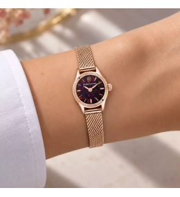 Montre Femme Pierre Lannier Opalia. Acier PVD Rose, Cadran Opale de Synthèse 025R958