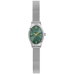 Montre Femme Pierre Lannier Ovalia, acier cadran vert 074M671