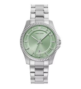 Montre Homme Pierre Lannier METROPOLITAIN, acier cadran vert 205K171
