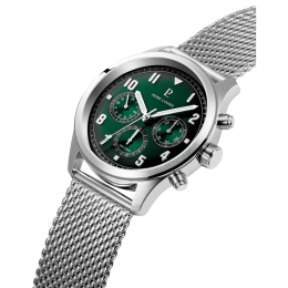 Montre Homme Pierre Lannier Aviateur - Acier, Cadran Vert 257H171
