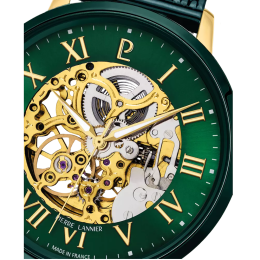 Montre Homme Pierre Lannier Automatic - Squelette Acier Vert 318B279