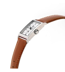Montre Mixte Lip Churchill T18 — Quartz, Acier et Cuir Marron 671015
