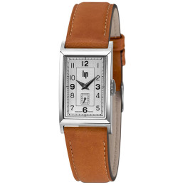 Montre Mixte Lip Churchill T18, 38,5 X 21,2 mm, quartz, acier et cuir 671015
