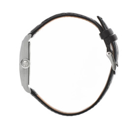 Montre Homme Lip Churchill T24 — Quartz, Acier et Cuir Noir 671270