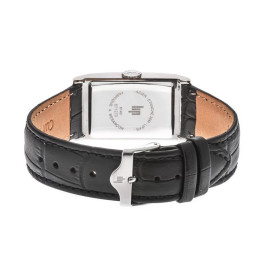 Montre Homme Lip Churchill T24 — Quartz, Acier et Cuir Noir 671270