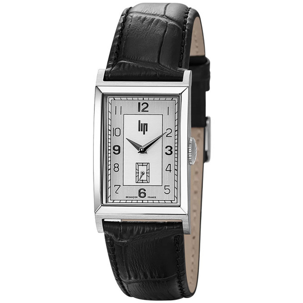 Montre homme Lip Churchill T24, 41,5 X 23,5 mm, quartz, acier et cuir 671270