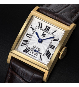 Montre Femme LIP Churchill C18. Acier doré & cuir marron