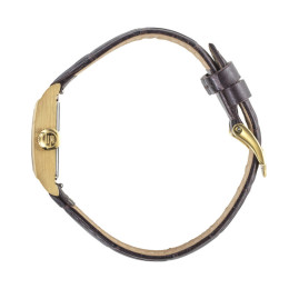 Montre Femme LIP Churchill C18. Acier doré & cuir marron