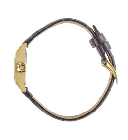 Montre Femme LIP Churchill C18. Acier doré & cuir marron