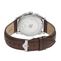 Montre Homme Lip Himalaya 40 mm. Quartz, Acier et Cuir Marron 671728