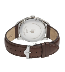 Montre Homme Lip Himalaya 40 mm. Quartz, Acier et Cuir Marron 671728