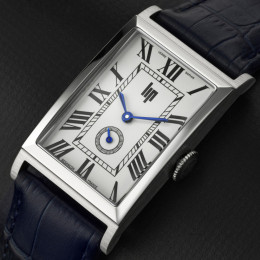Montre Homme Lip Churchill T24 — Quartz, Acier et Cuir Bleu 671938