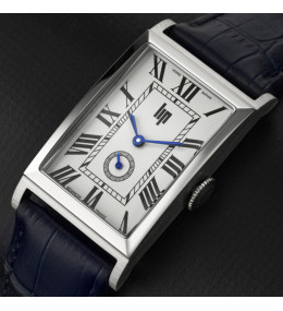 Montre Homme Lip Churchill T24 — Quartz, Acier et Cuir Bleu 671938