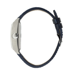 Montre Homme Lip Churchill T26. Automatique, Acier et Cuir Bleu 671939