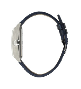 Montre Homme Lip Churchill T26. Automatique, Acier et Cuir Bleu 671939