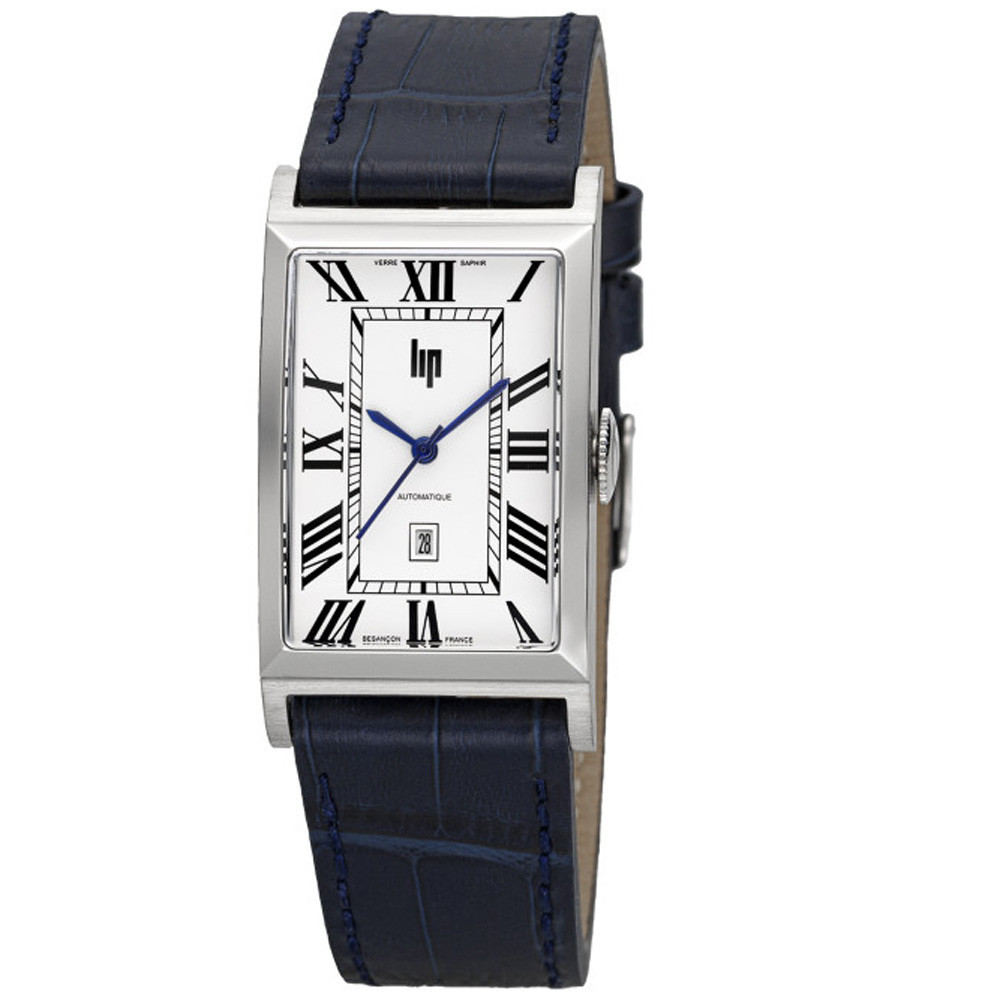 Montre homme Lip Churchill T26, 46X 26 mm, automatique, acier et cuir 671939