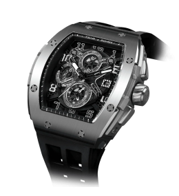 Montre Homme Tsar Bomba Elemental - Quartz, Acier et Silicone Noir TB8211Q01