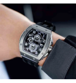 Montre Homme Tsar Bomba Elemental - Quartz, Acier et Silicone Noir TB8211Q01