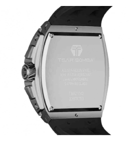 Montre Homme Tsar Bomba Elemental - Quartz, Acier et Silicone Noir TB8211Q01
