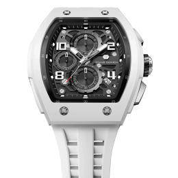 Montre Homme Tsar Bomba Elemental. Quartz, Biocéramique et Silicone Blanc TB8224B01