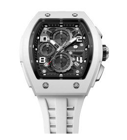 Montre Homme Tsar Bomba Elemental. Quartz, Biocéramique et Silicone Blanc TB8224B01