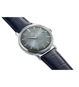 Montre Homme Orient Bambino 40,5 mm — Automatique Acier et Cuir Bleu RA-AC0030L30B