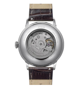 Montre Homme Orient Bambino 40,5 mm. Automatique Acier et Cuir Brun RA-AC0033Y30B