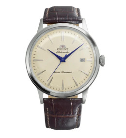 Montre Homme Orient, Automatique, Bambino 40,5 mm en acier et bracelet cuir RA-AC0033Y30B