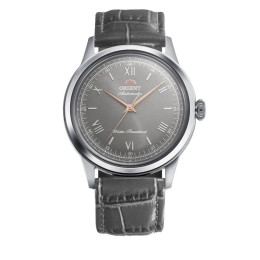 Montre Homme Orient, Automatique, Bambino 38,5 mm (édition numérotée à 3300 ex.) en acier et bracelet cuir RA-BB0006N30B