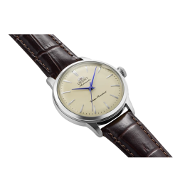 Montre Homme Orient Bambino 36 mm. Automatique Acier et Cuir Brun RA-BB0104Y30B