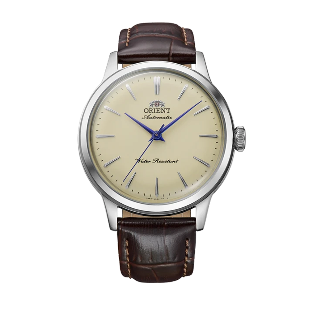 Montre Homme Orient, Automatique, Bambino 36 mm en acier et bracelet cuir RA-BB0104Y30B