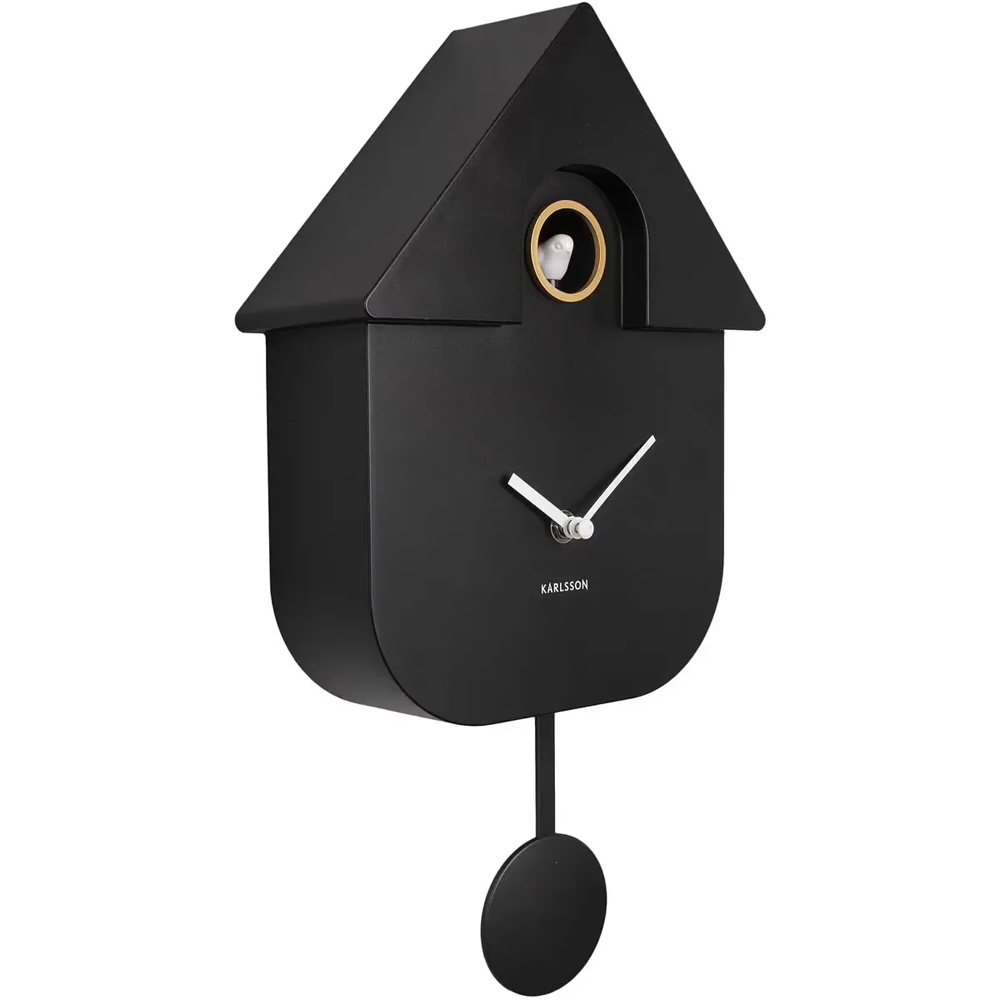 Pendule murale cocuou Karlsson noir KA5768SP
