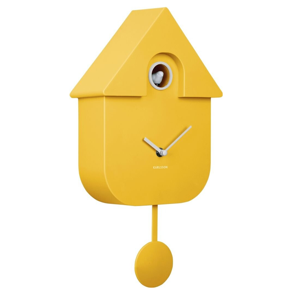 Pendule murale cocuou Karlsson jaune KA5768BY
