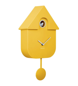 Pendule murale cocuou Karlsson jaune KA5768BY