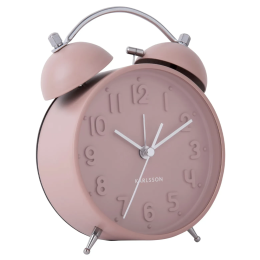 Réveil Karlsson Iconic cloche, rose mat KA5784PI