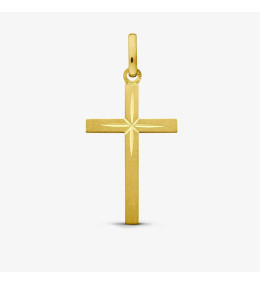 Croix à l'étoile or jaune 375/1000 Augis, 13 X 20 mm J11530X000