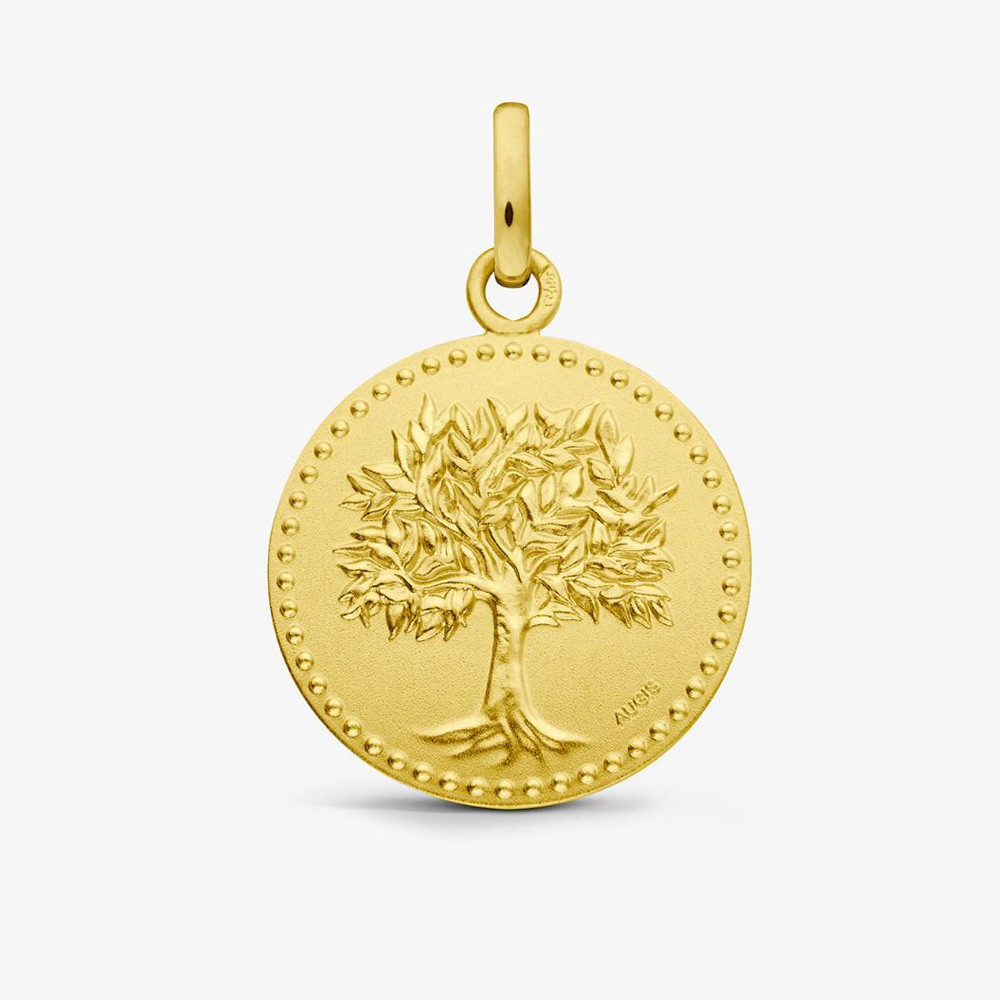 Médaille arbre de vie or jaune 375/1000 Augis, forme ronde 18 mm J11888X000