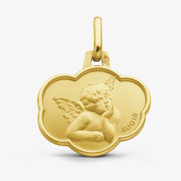 Médaille Ange Raphaël or jaune 750/1000 Augis, forme nuage 13 X 16 mm J5033X0000