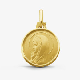 Médaille Vierge étoile du matin or jaune 750/1000 Augis, forme ronde 14 mm J5946X0000