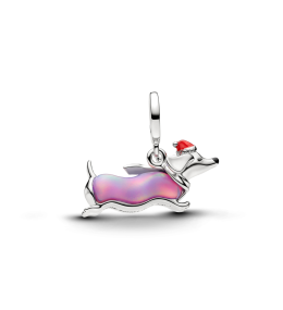 Charm Pendentif Pandora Cœur Bombé Mat. Plaqué Platine 734908C00