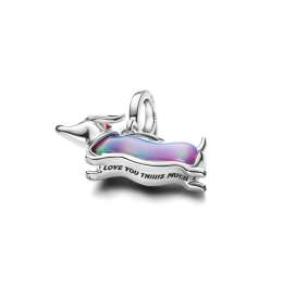 Charm Pendentif Pandora Cœur Bombé Mat. Plaqué Platine 734908C00